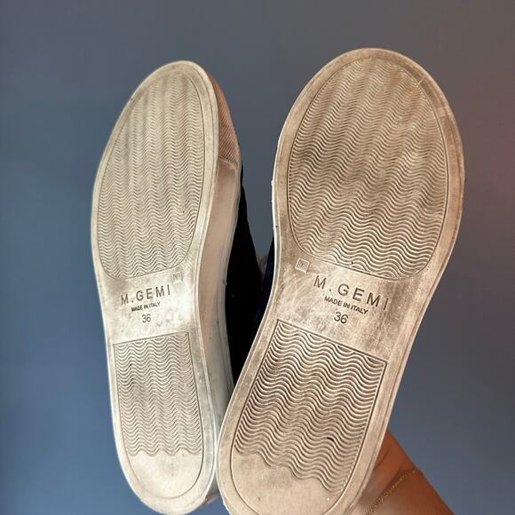 M.Gemi Navy Velvet Sneakers - Picture 5 of 5